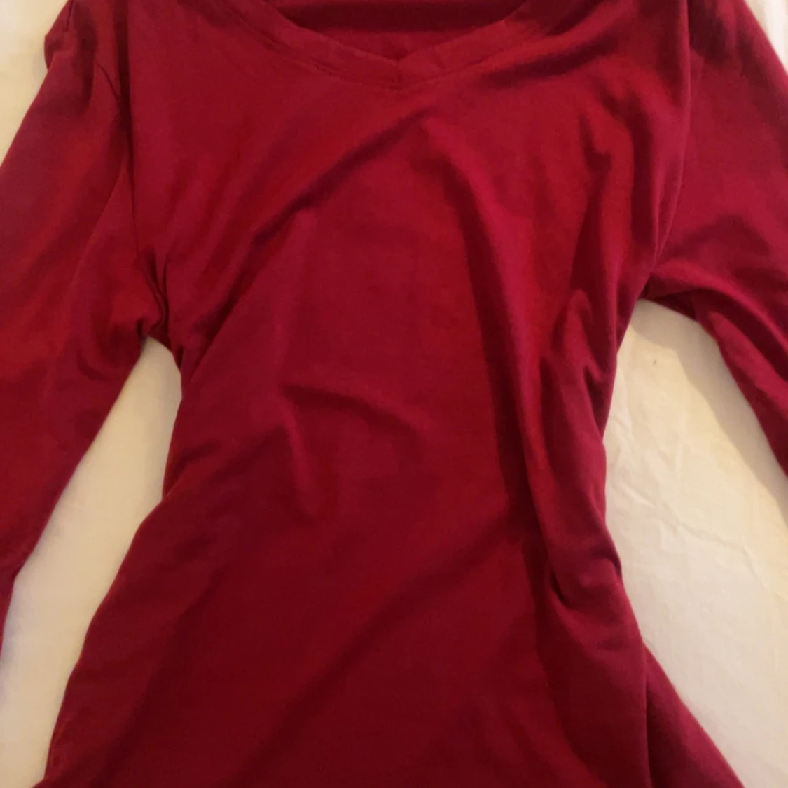 Röd långärmad tröja - 91