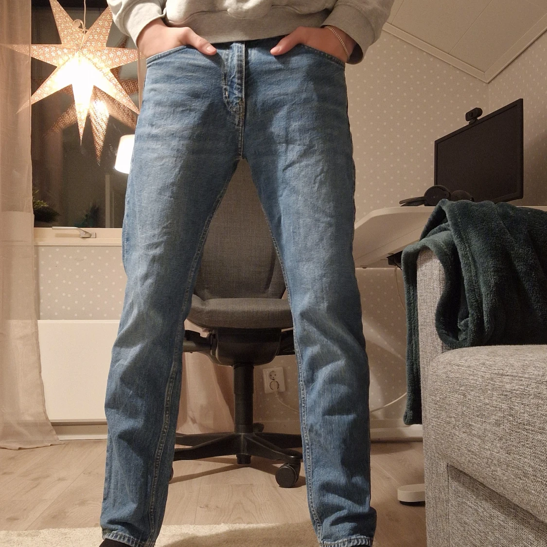 Blå jeans från Weekday