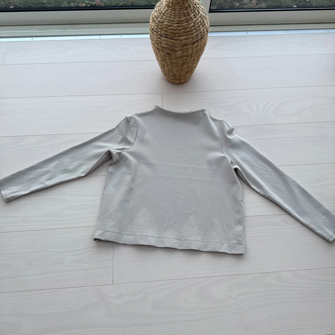 Beige långärmad topp