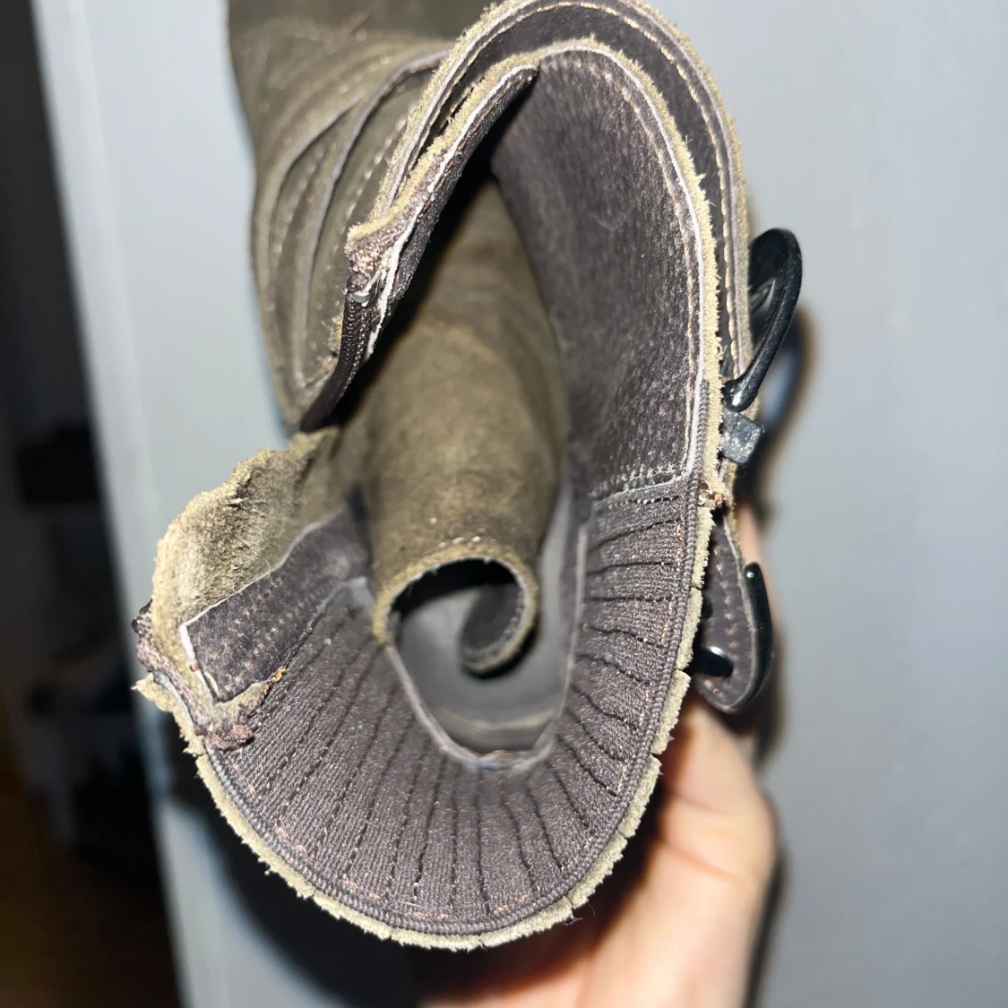 Bruna Pavement mocka boots med spännen - 91