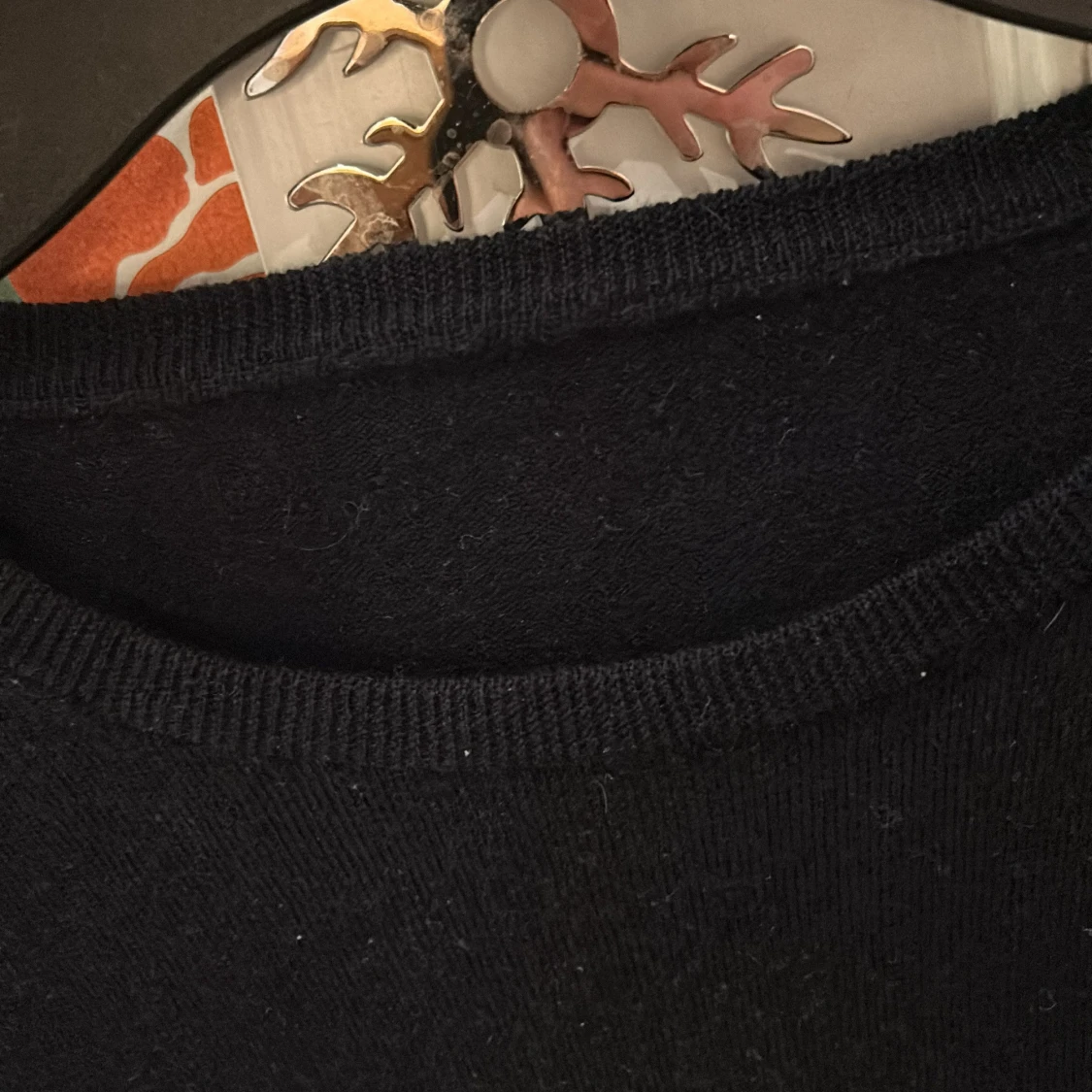 Mörkblå merino tröja - 90