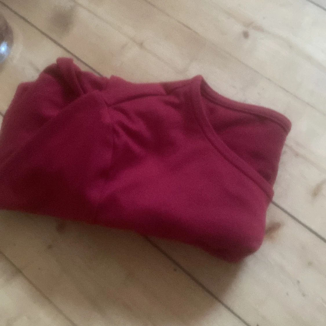 Röd långärmad tröja - 90