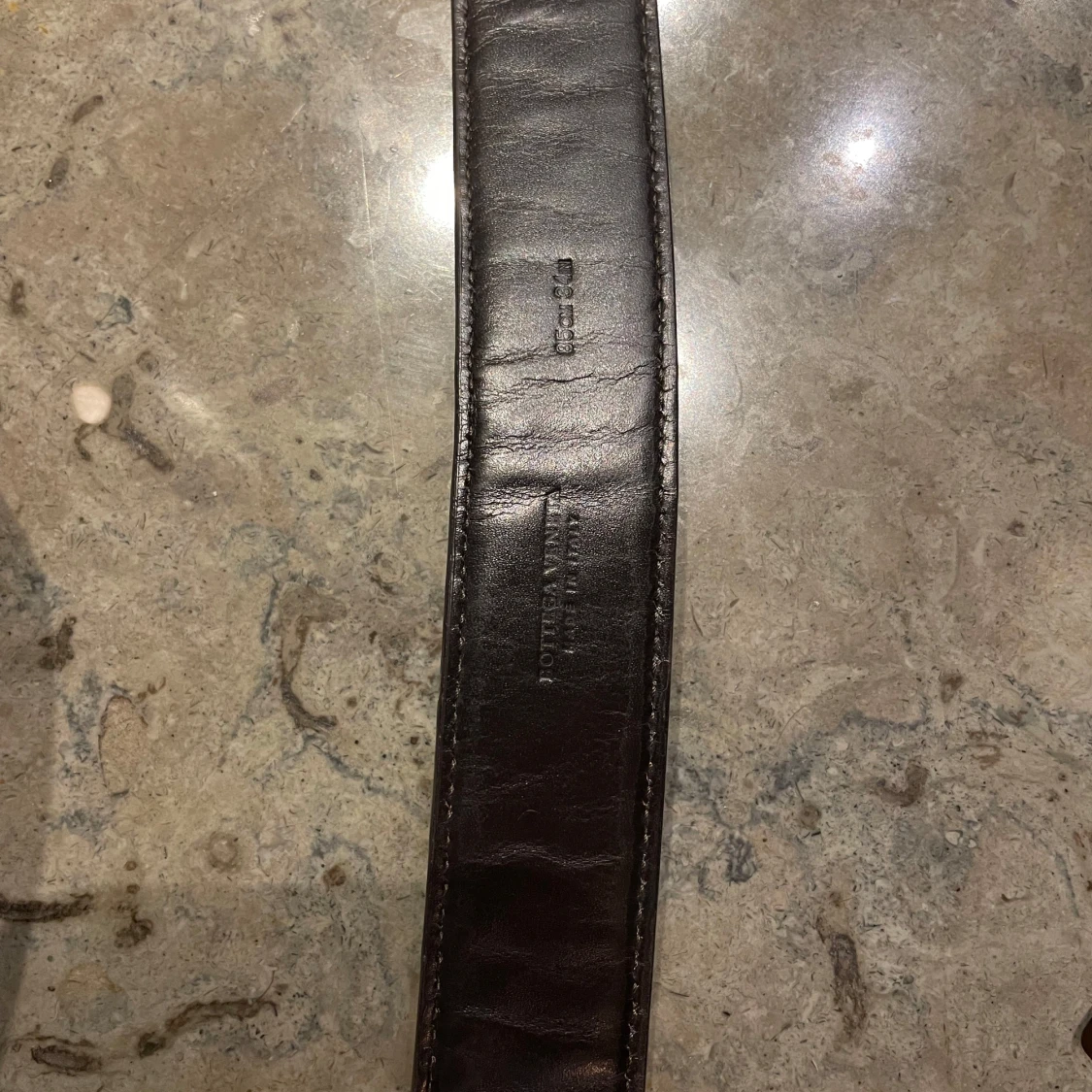 Bottega Veneta Bälte - Mörkbrunt Läder, 85 cm - Exklusivt - 92