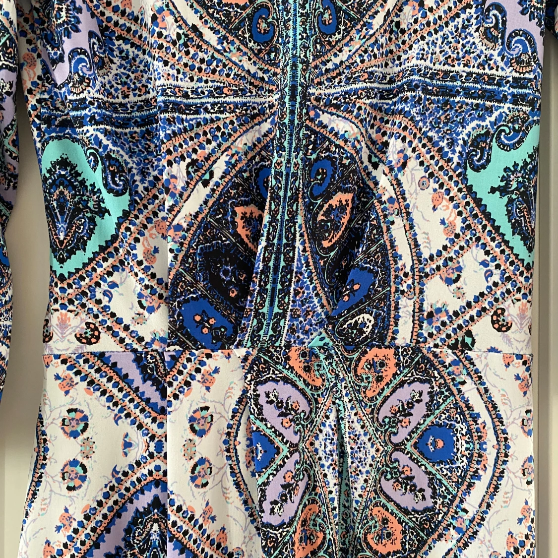 Mönstrad omlottklänning Ilse Jacobsen strl S - 3