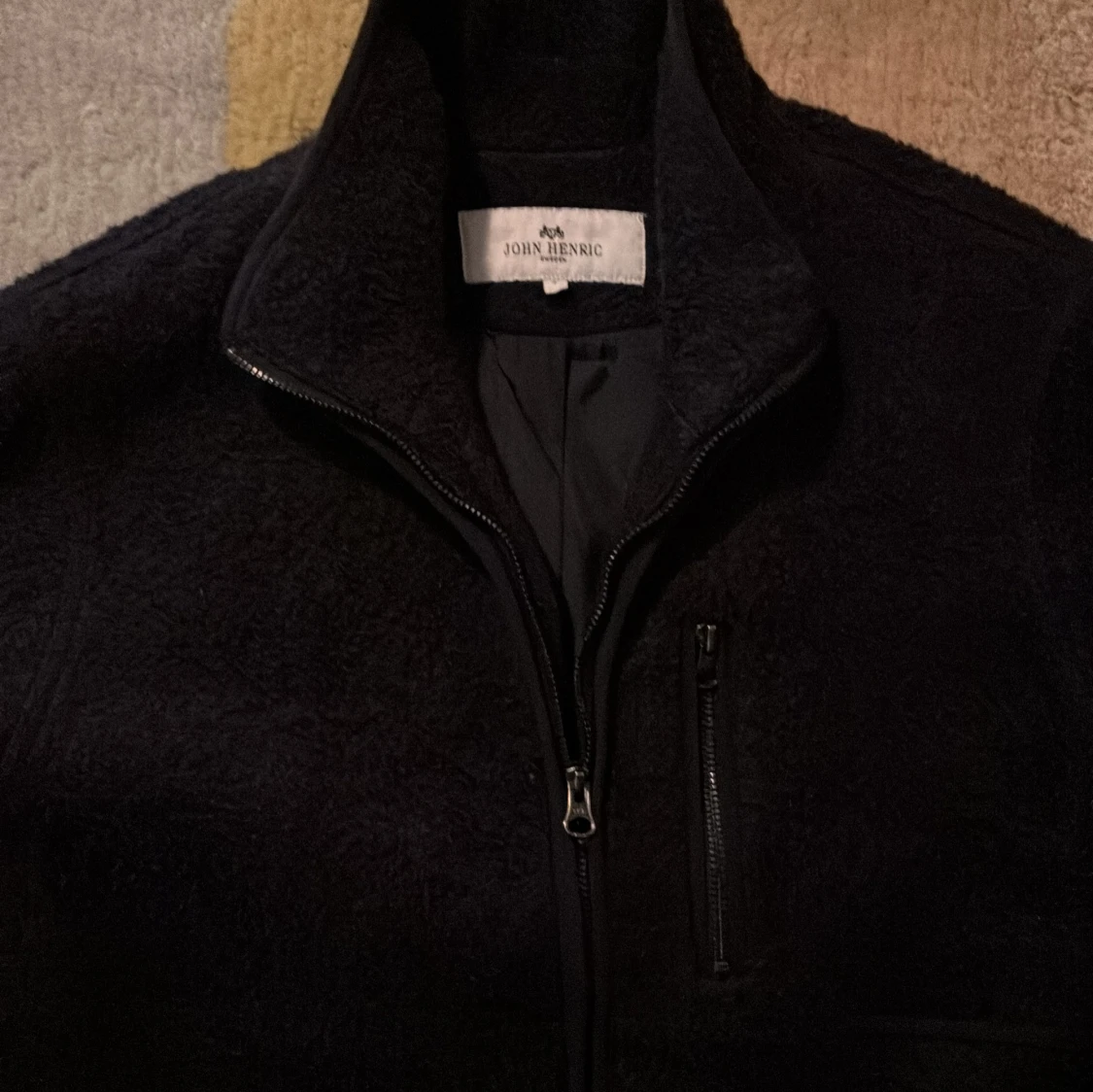 Mörkblå fleecejacka från John Henric - 1