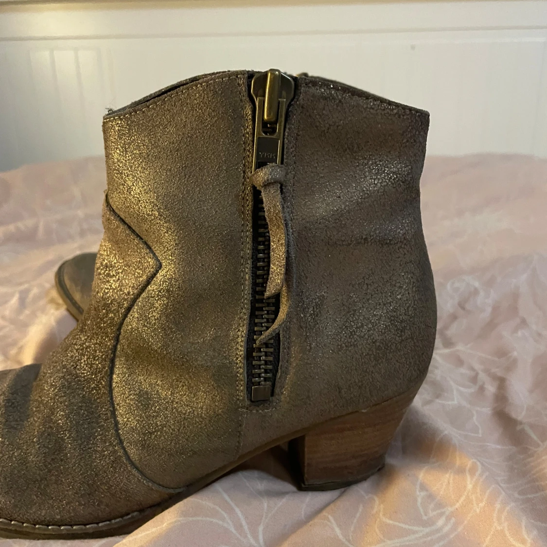 Grå boots med dragkedja - 3