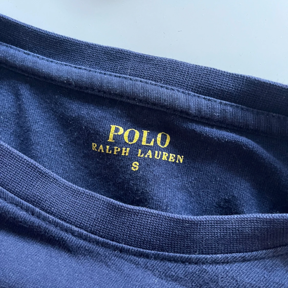 Blå långärmad Ralph Lauren tröja - 1