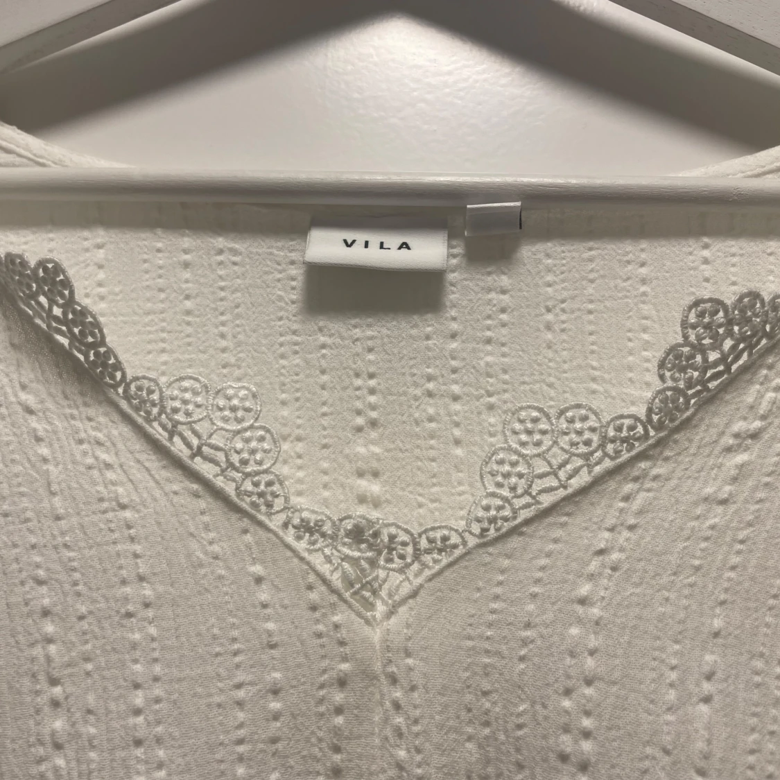 Vit långärmad topp från Vila - 90