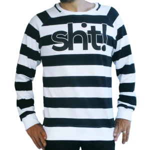 Sweater - Randig sweater med text. (Första bilden ändast för att visa passform)
