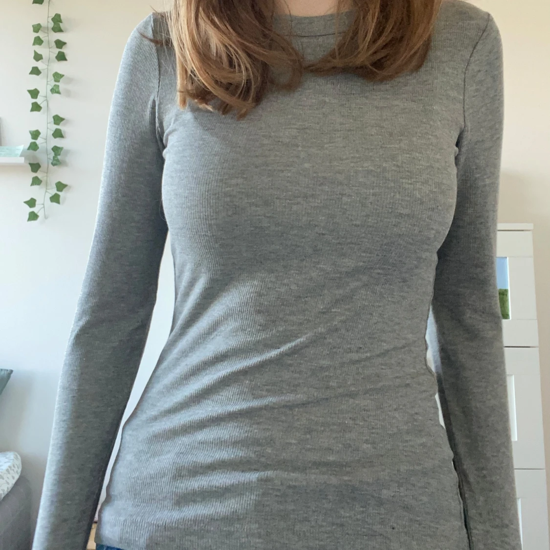 grå långärmad tröja från h&m - 91