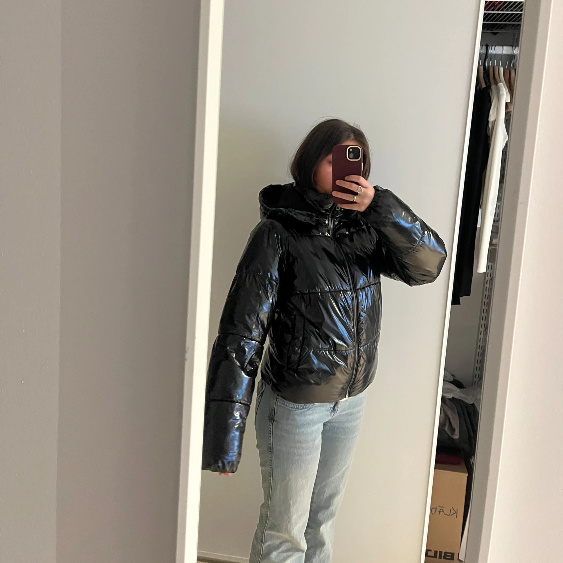 Glansig vinterjacka Nelly - 90