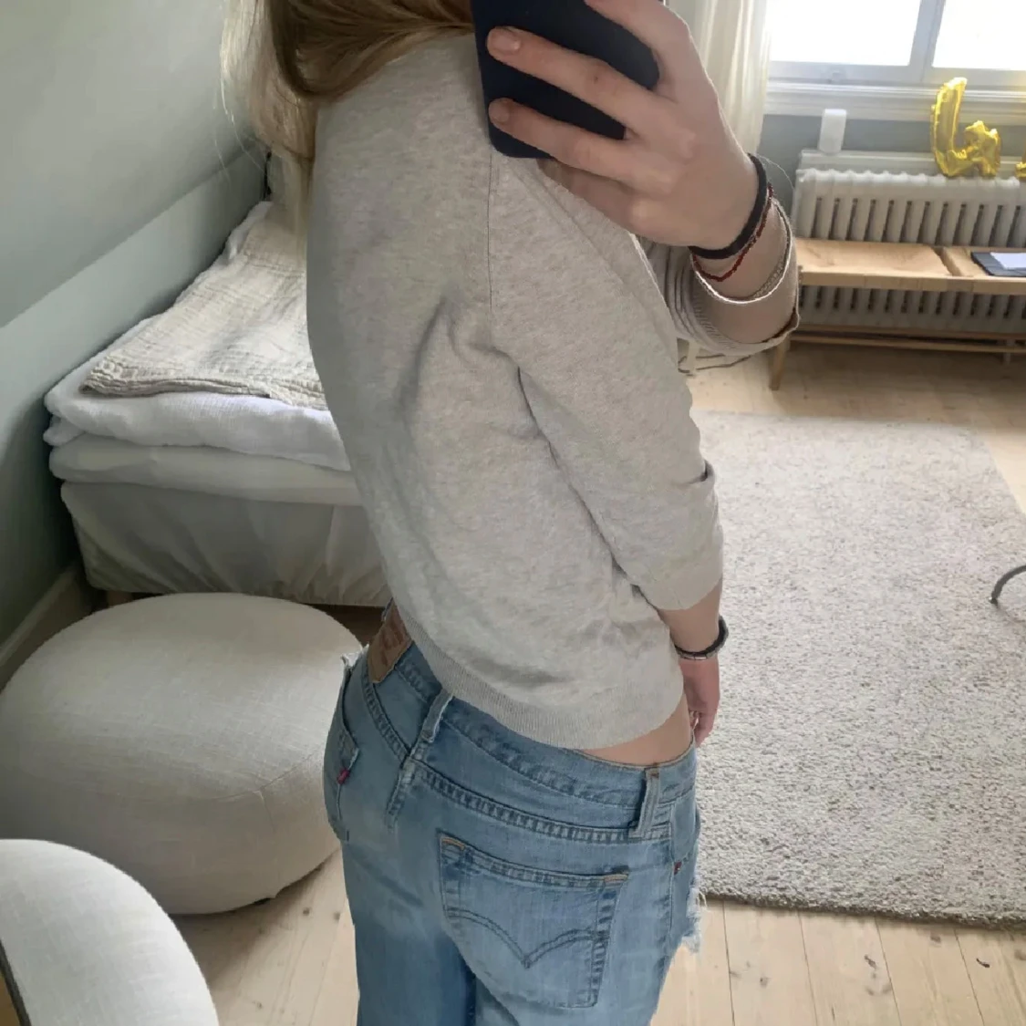 Trekvartsärmad kofta - 91