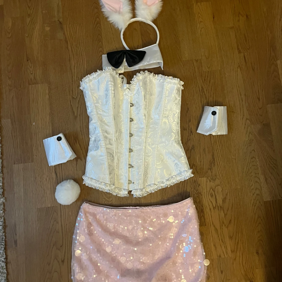 White Bunny halloween kostym - 90