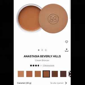 Anastasia Beverly Hills Cream Bronzer - Säljer min Anastasia Beverly Hills Cream Bronzer i nyansen Caramel. Säljer då jag tyvärr köpte fel färg, produkten är i nyskick då den är endast testad.🩷nypris 359kr🩷
