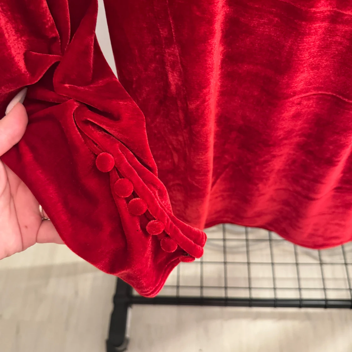 Röd omlottklänning från Nelly - 4