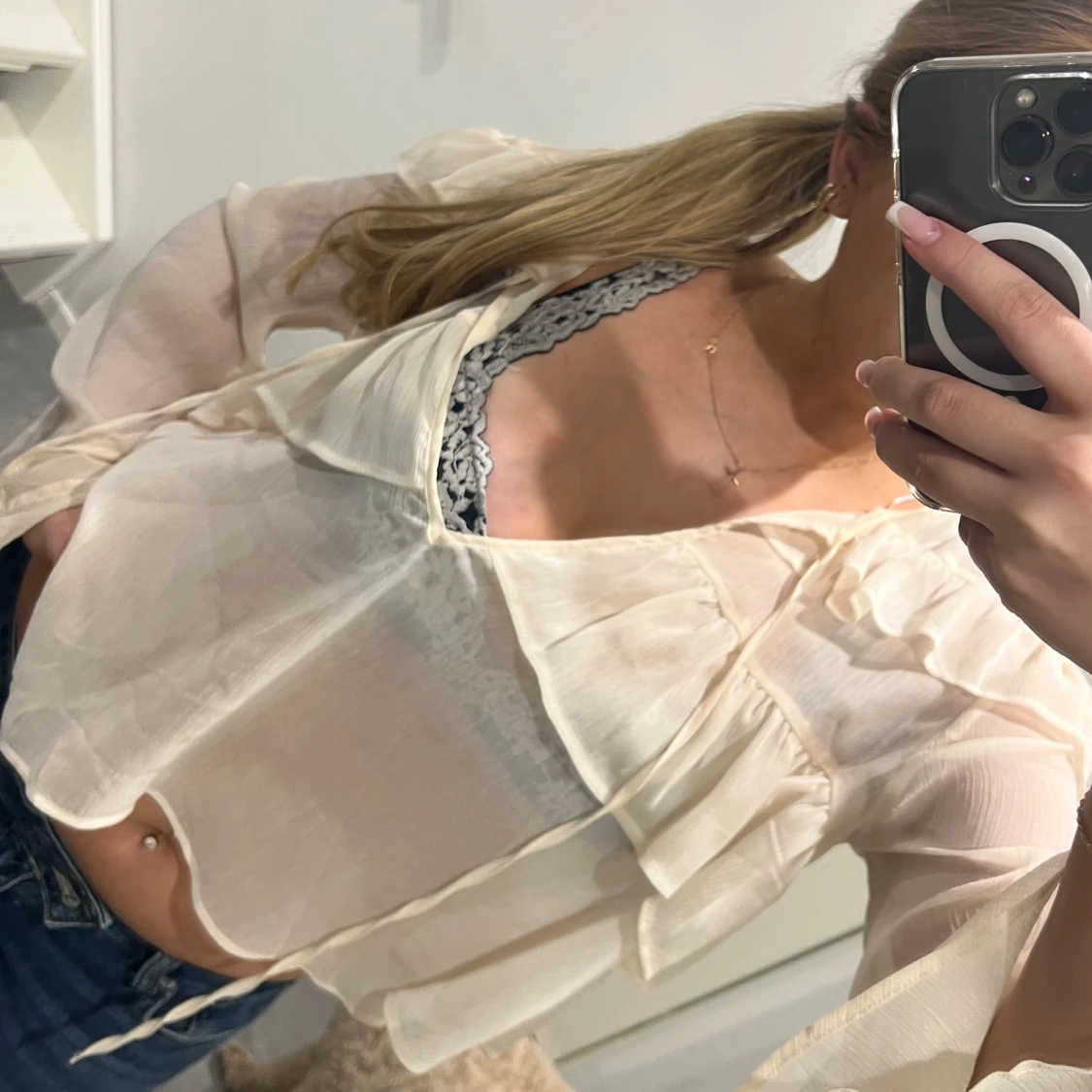 see-throught blouse - 1