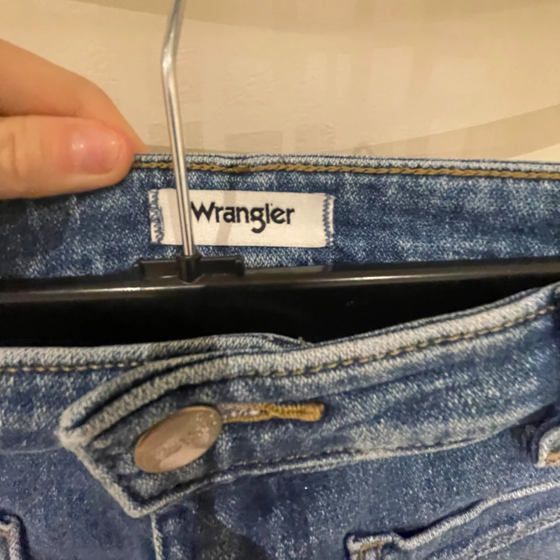 Blå bootcut jeans - 4