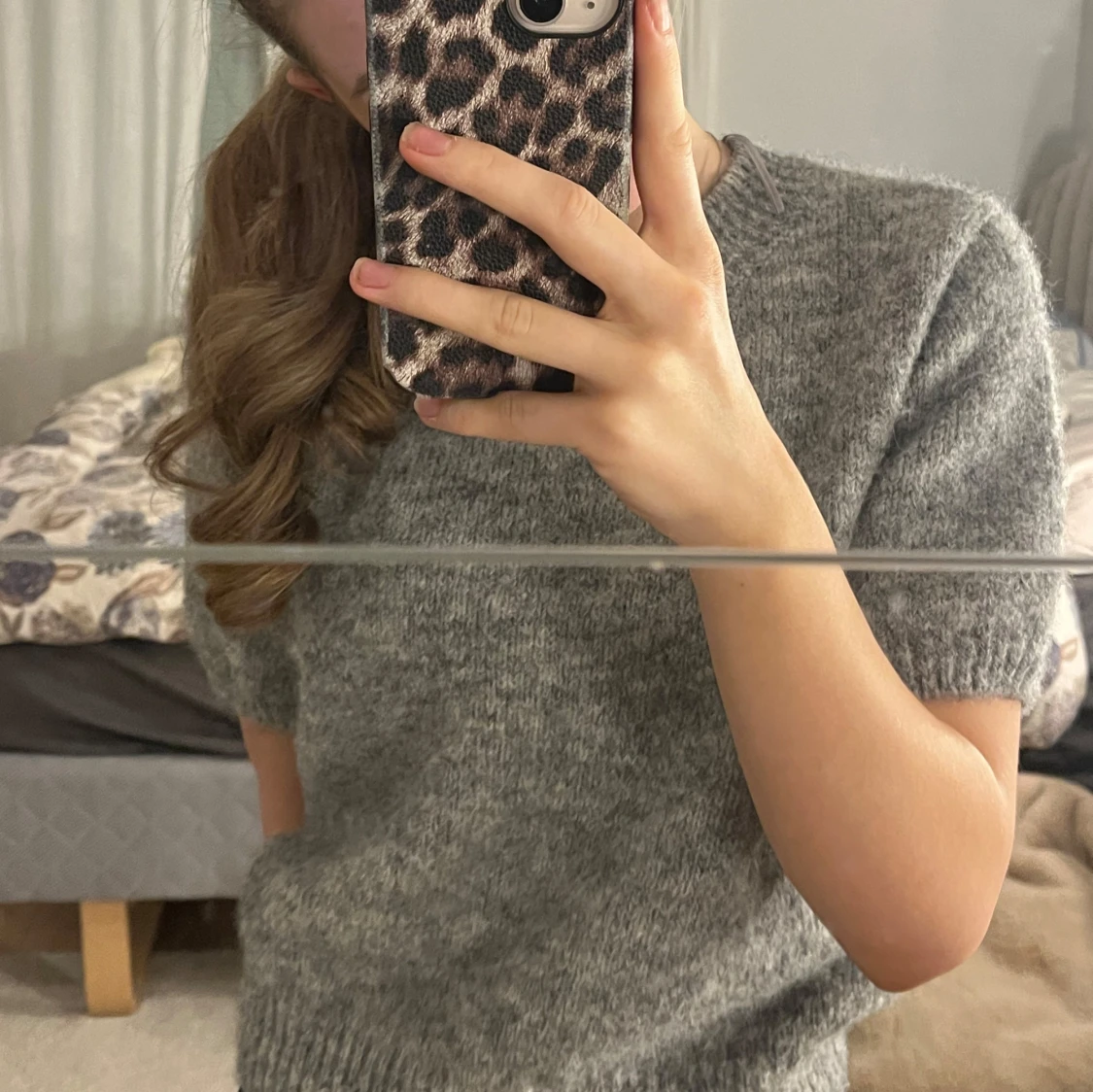 Trekvarts stickad tröja från GinaTricot - 90