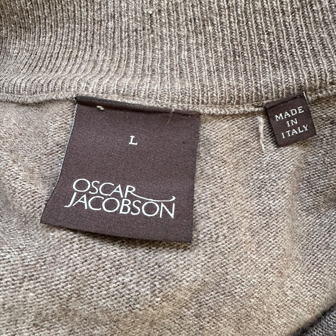 Oscar Jacobson Kashmir Half Zip - 91