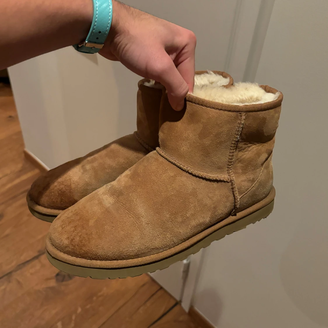 Bruna UGG boots i mocka