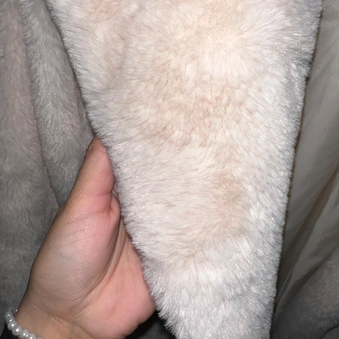 Beige teddyjacka - 91