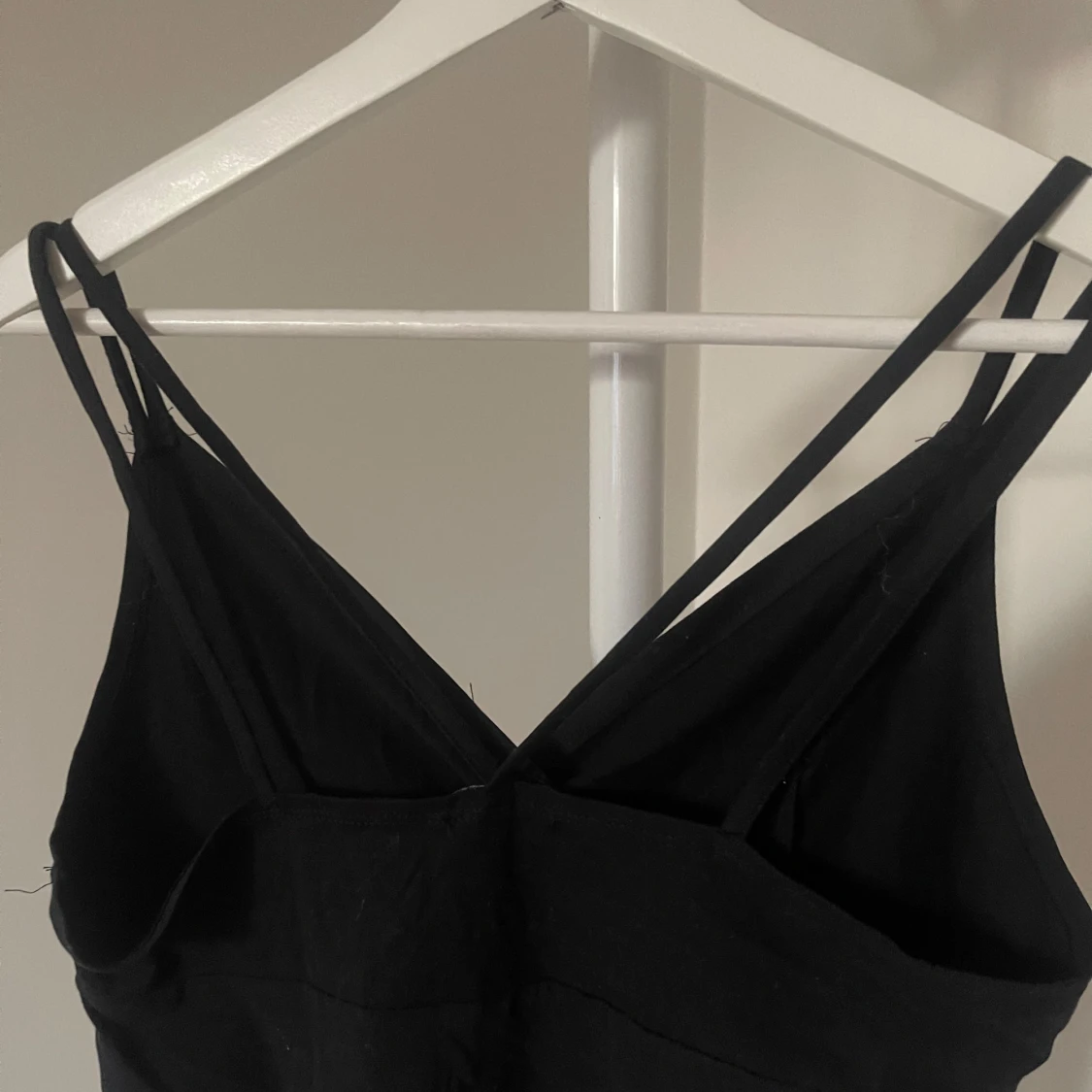 Svart omlottlinne med mönster - 90