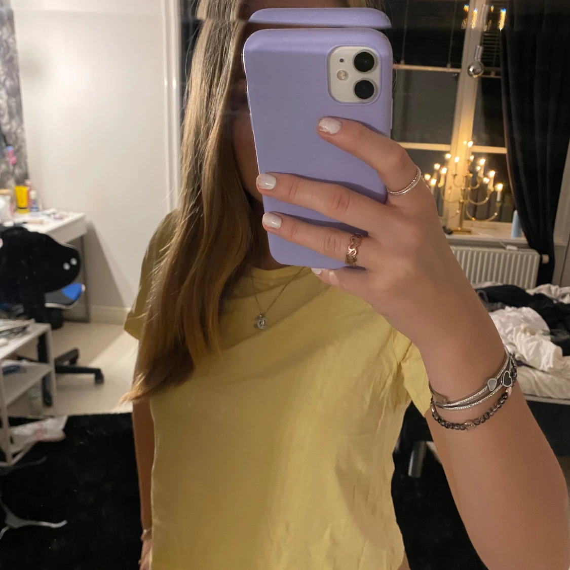 Gul croppad t-shirt - 91