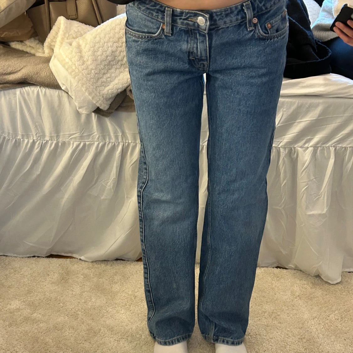 Blå jeans Low waist  - 90