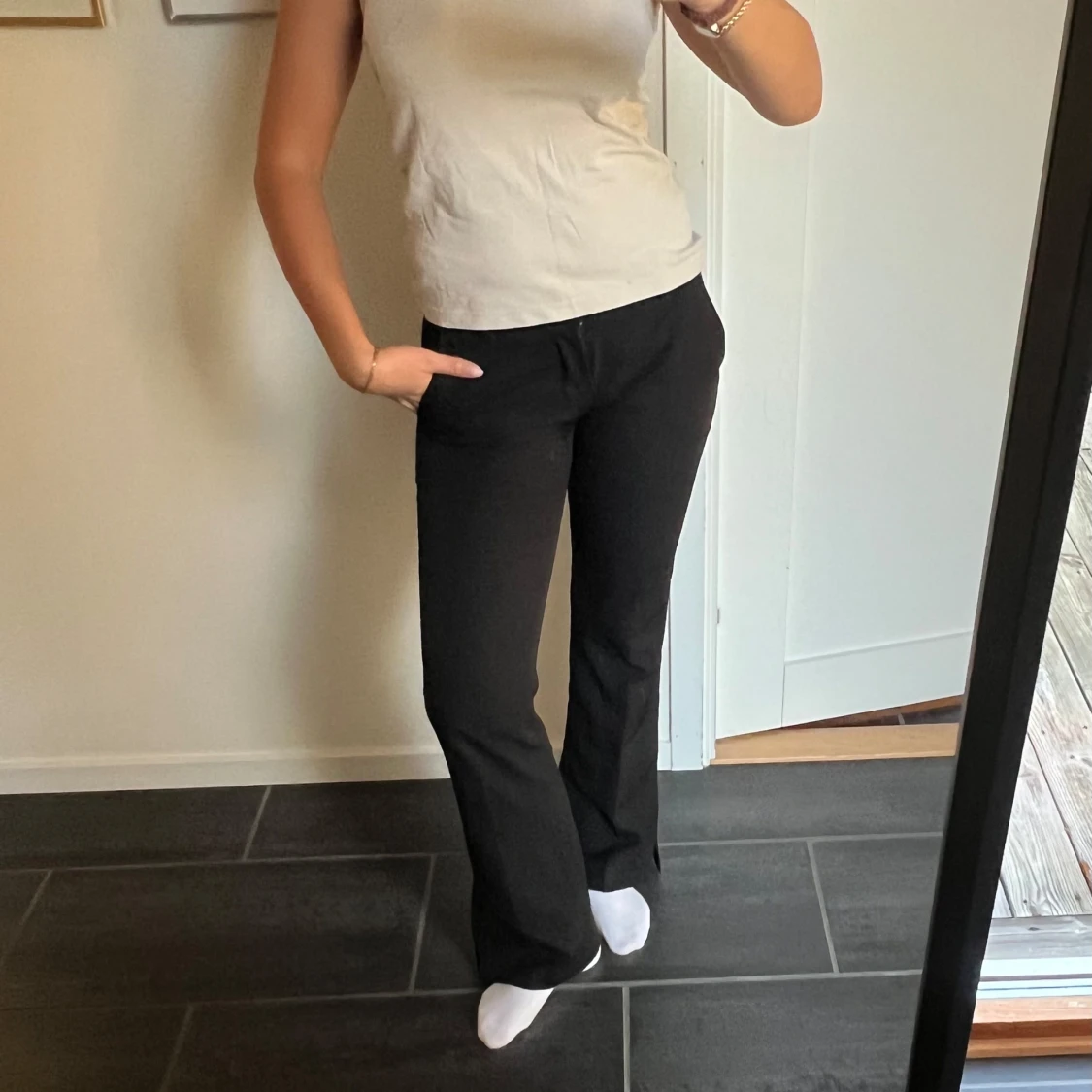Svarta kostymbyxor - 91