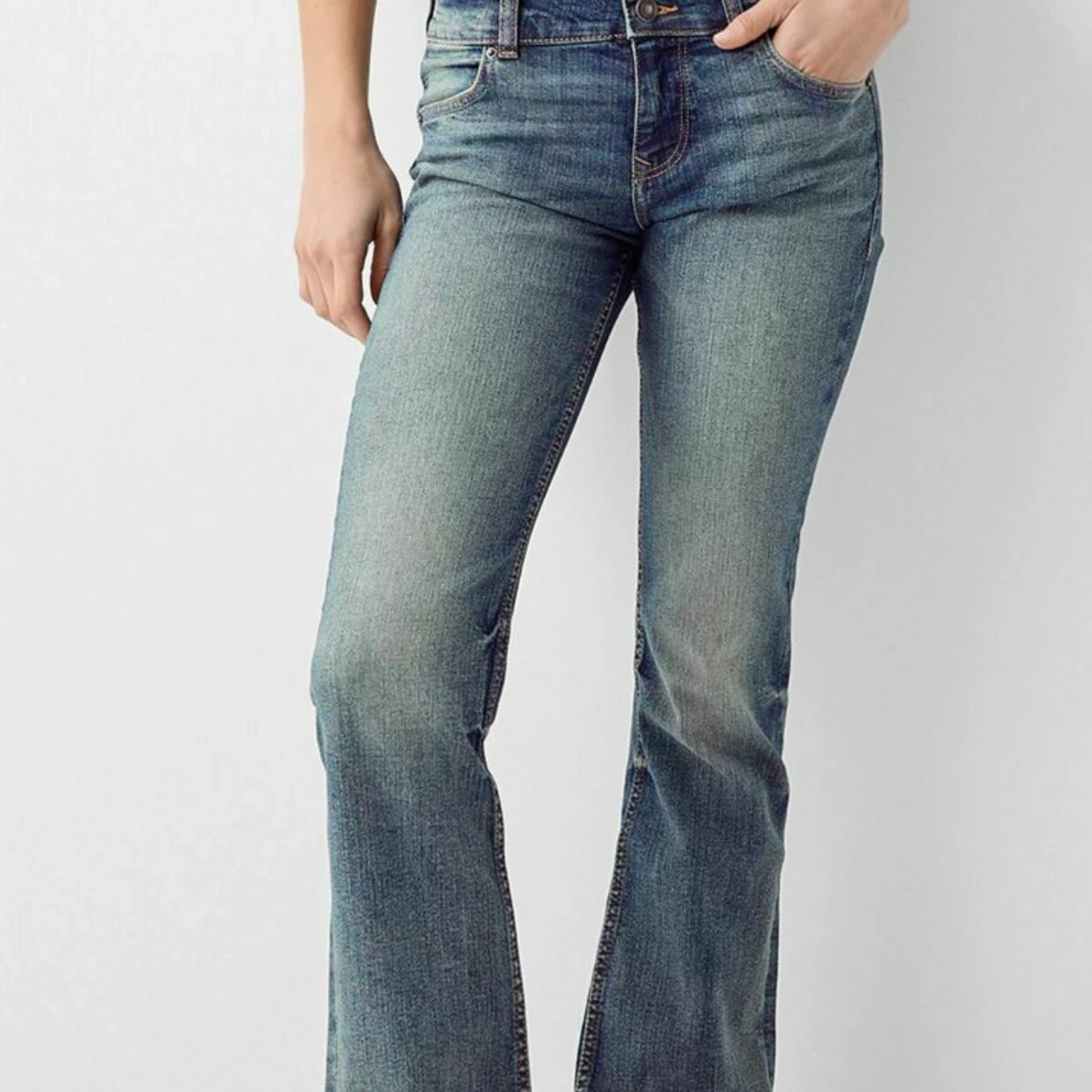 Blå bootcut jeans - 91