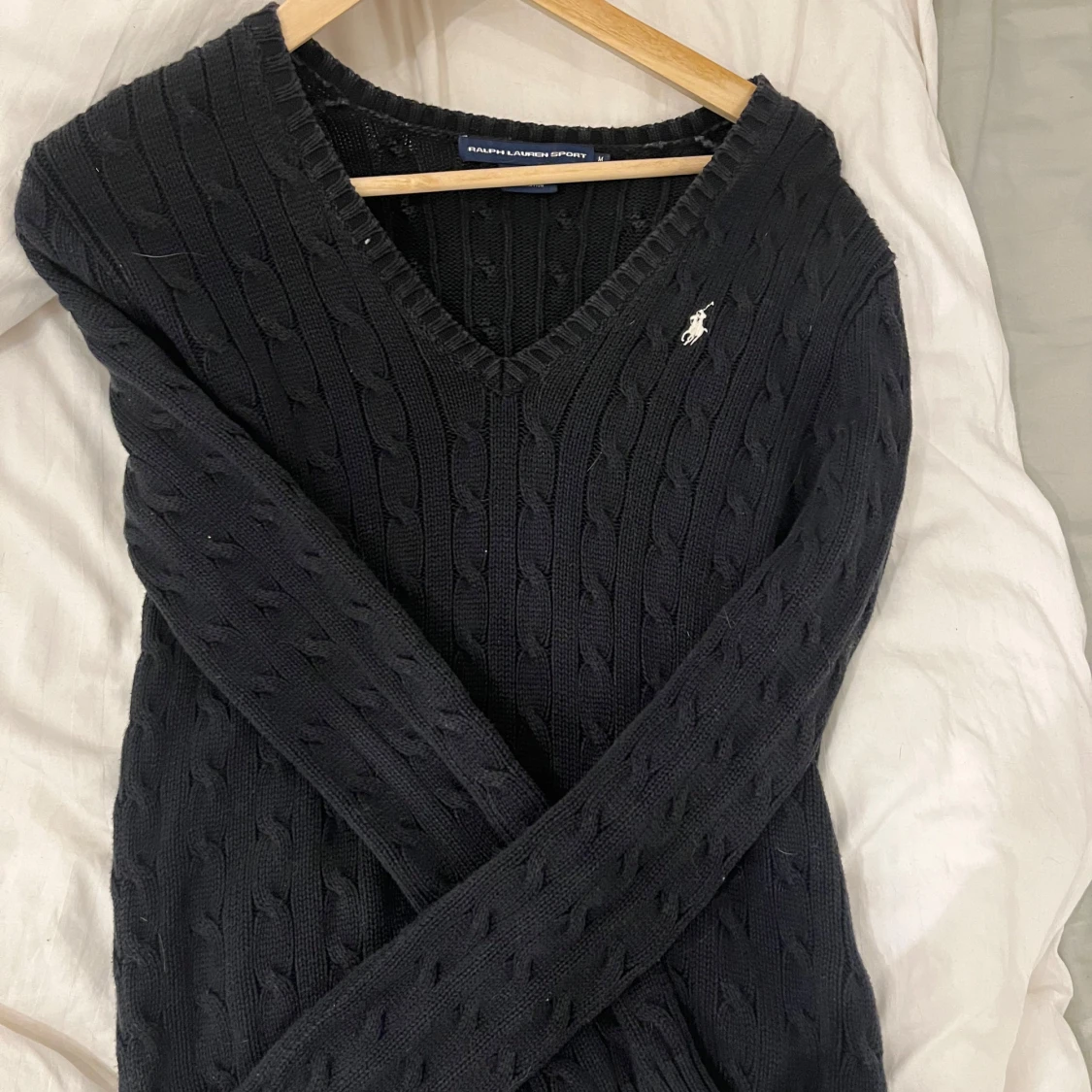 Svart stickad tröja från Ralph Lauren - 90