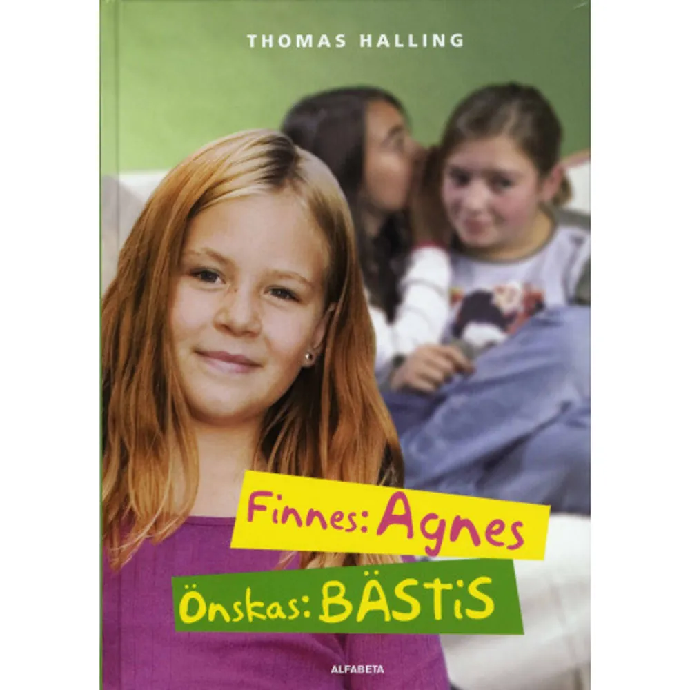 Agnes bästis har flyttat och hon känner sig ensam. Hon har visserligen sin hund men ovännerna i skolan finns fortfarande kvar. Agnes känner att hon måste hitta en ny bästis. Vem kan det tänkas bli? Det här är spännande, lättläst och överraskande läsning för mellanstadieåldern. Boken är del två i en serie om tre, som tar upp ämnen i vardagen: om att vara tjej, om kompisar/ovänner och om skolan. (9-12 år) Thomas Halling har tidigare skrivit både kapitelböcker och bilderbokstexter, bl a den populära Ihop-serien som består av fem läsa lätt-böcker: Bli ihop, Vara ihop, Resa ihop, Sommar ihop och Hålla ihop.    Format Inbunden   Omfång 144 sidor   Språk Svenska   Förlag Alfabeta   Utgivningsdatum 2008-04-09   ISBN 9789150109184  . Böcker.