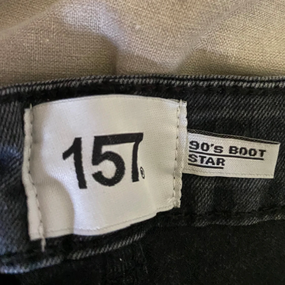 Grå bootcut jeans från 157 - 3
