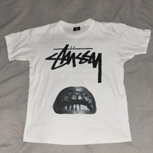 Stussy x Rick Owens tee - Säljer en vit t-shirt från Rick Owens samarbete med stussy. Hatar att behöva sälja den men har tyvärr börjat bli för liten.