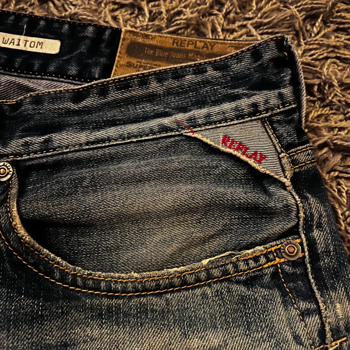 Mörkblå jeans från Replay - 4