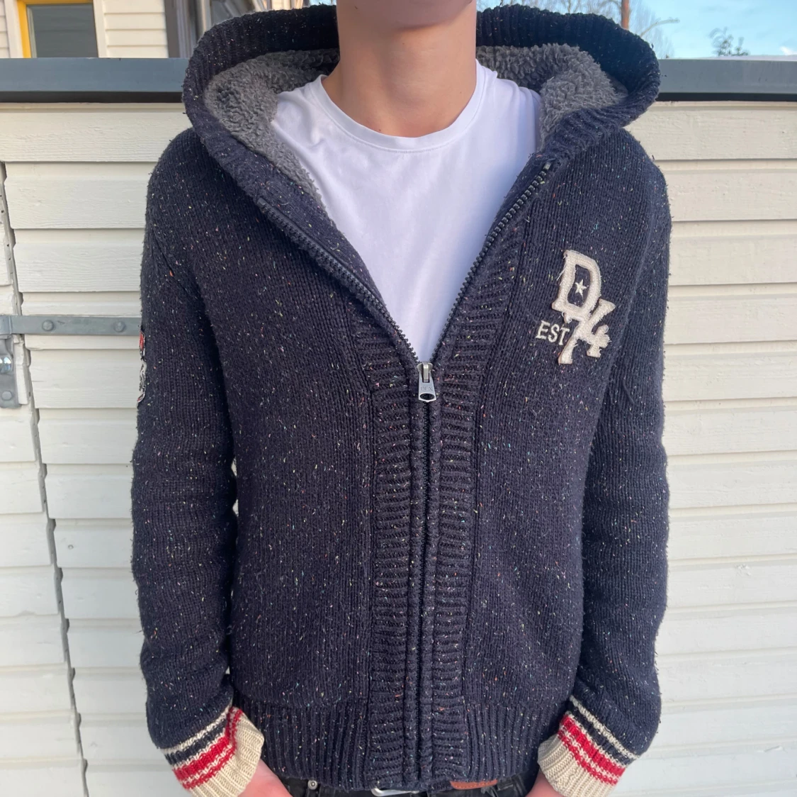 Stickad cardigan