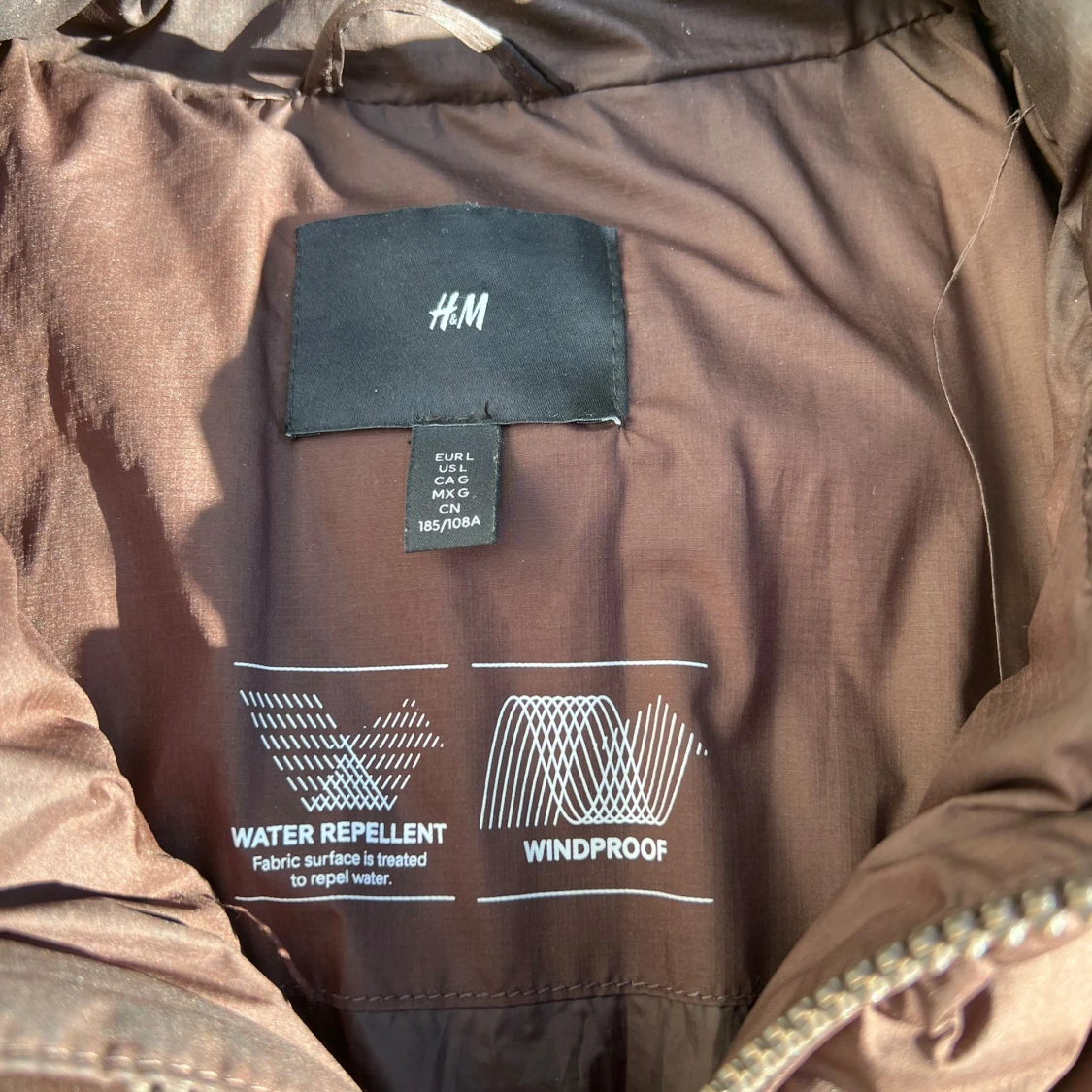 Brun H&M pufferjacka - 91