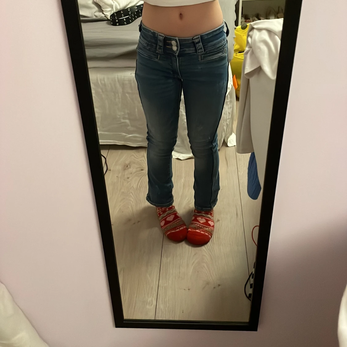 Mörkblåa bootcut - 92