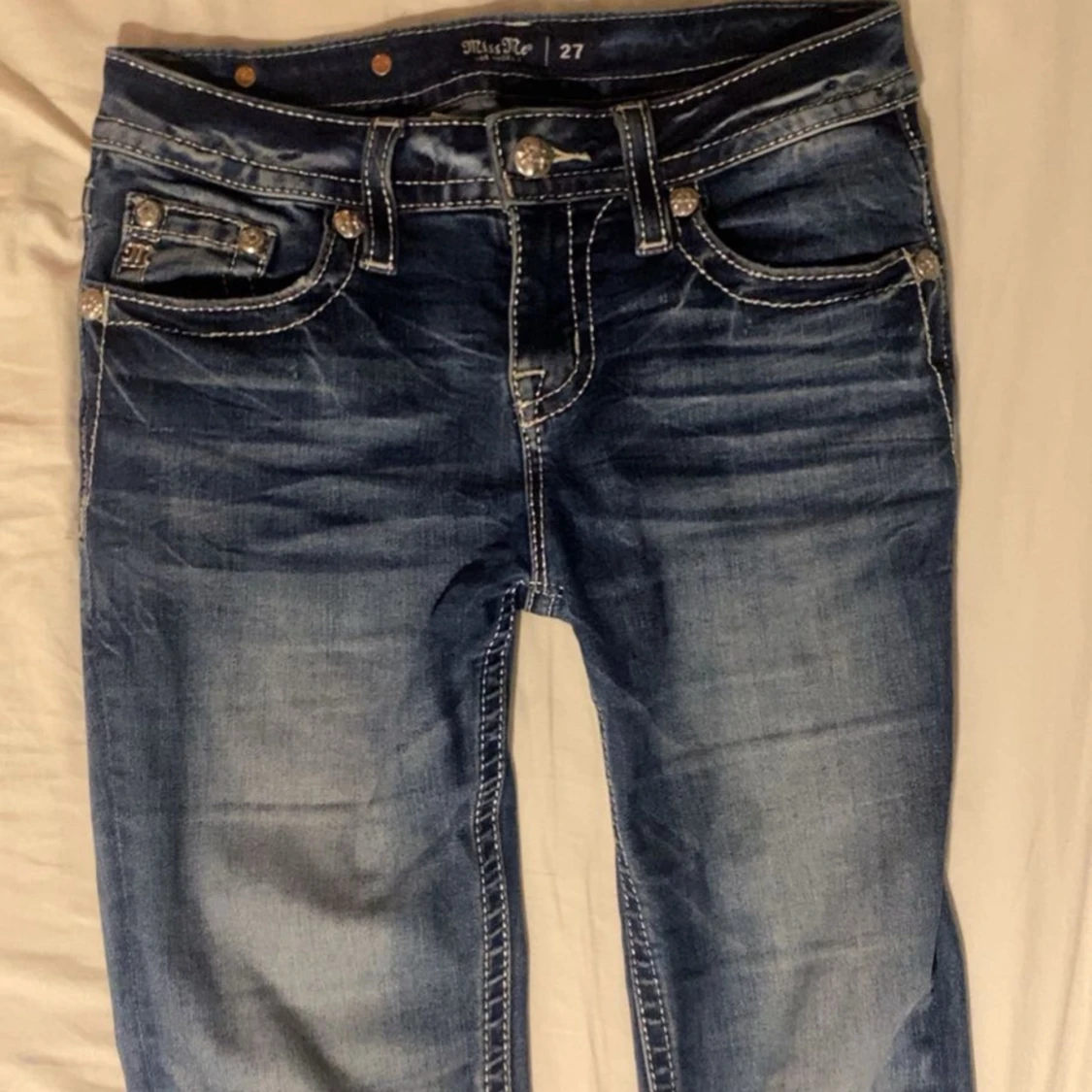 Miss me  jeans med glitter  - 91