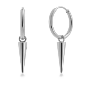 Edblad örhängen  - Edblad peak hoops steel örhängen. De är i bra skick & kommer tyvärr inte till användning längre då jag bytt till guld🙌🏻skriv gärna vid frågor!