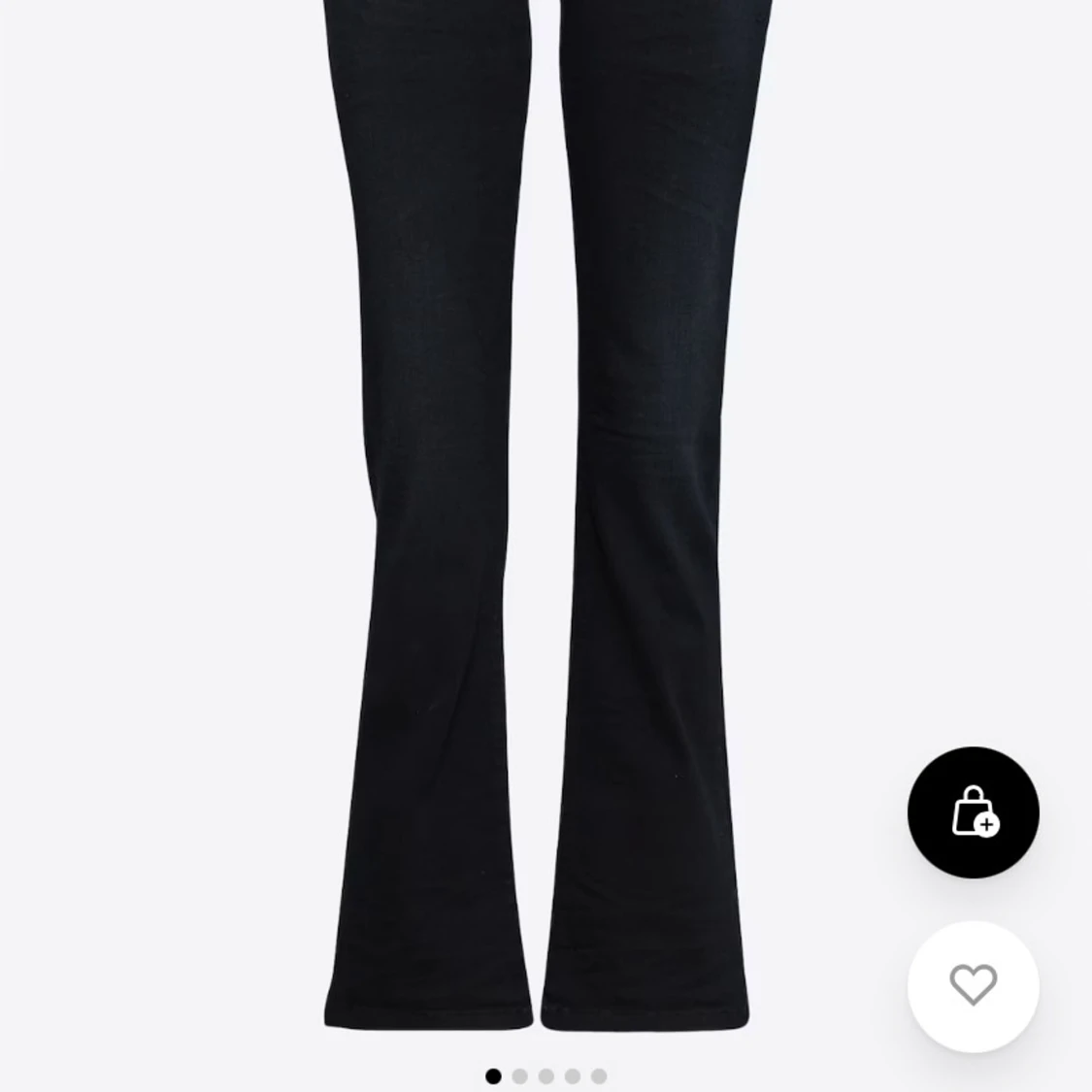 Svarta bootcut jeans - 92