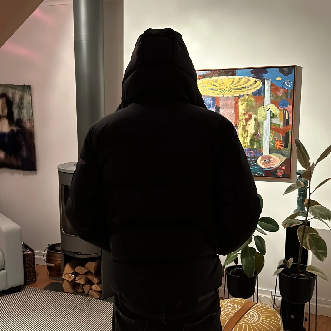 Mörkblå vinter jacka  - 90