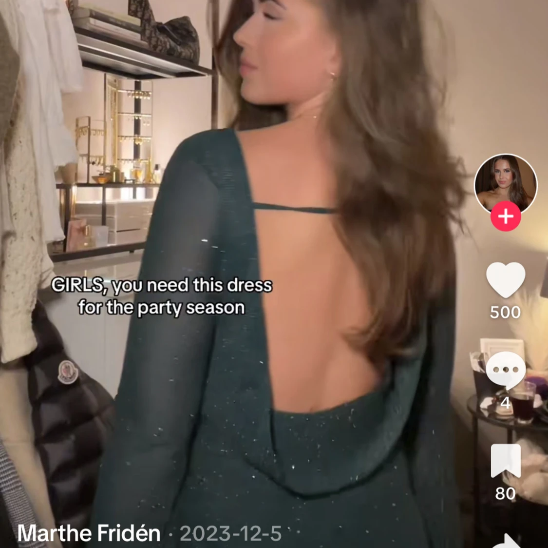 Parthea glittrig klänning - 92