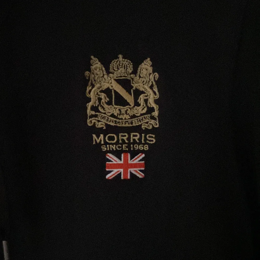 Säljer en Morris hoodie skick 10/10 helt ny knappt använd ny pris (1599kr) mitt pris 700 den ser lite blöt ut kom precis ut ur tvätten. Hoodies.