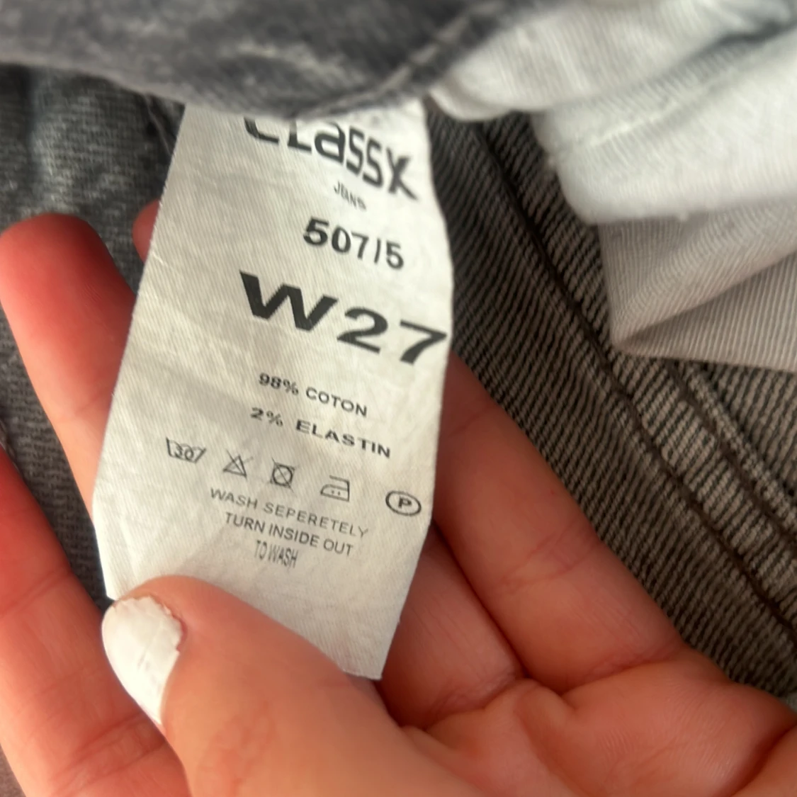 Midweisted straight leg jeans  - 91