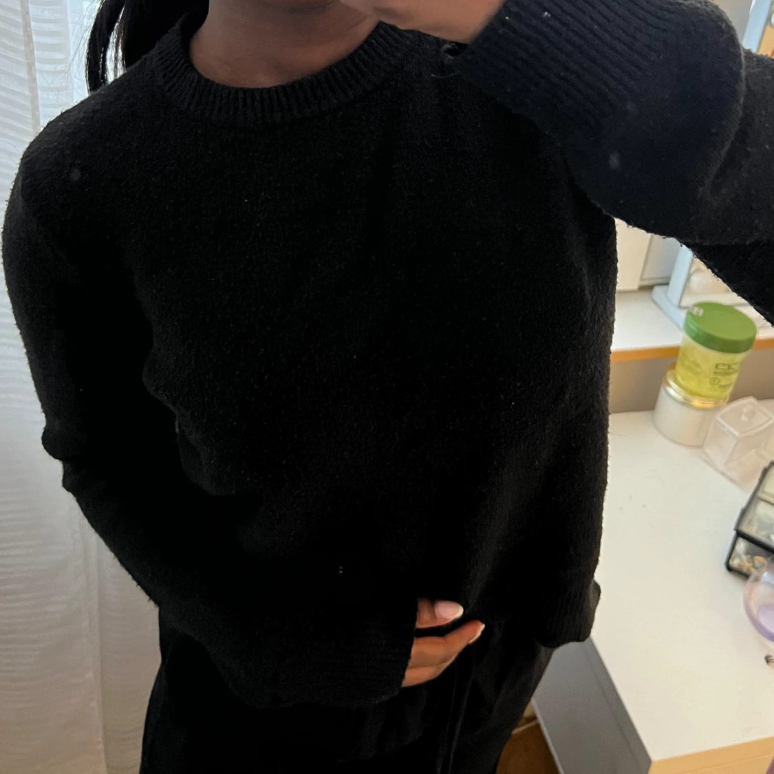 Svart långärmad tröja