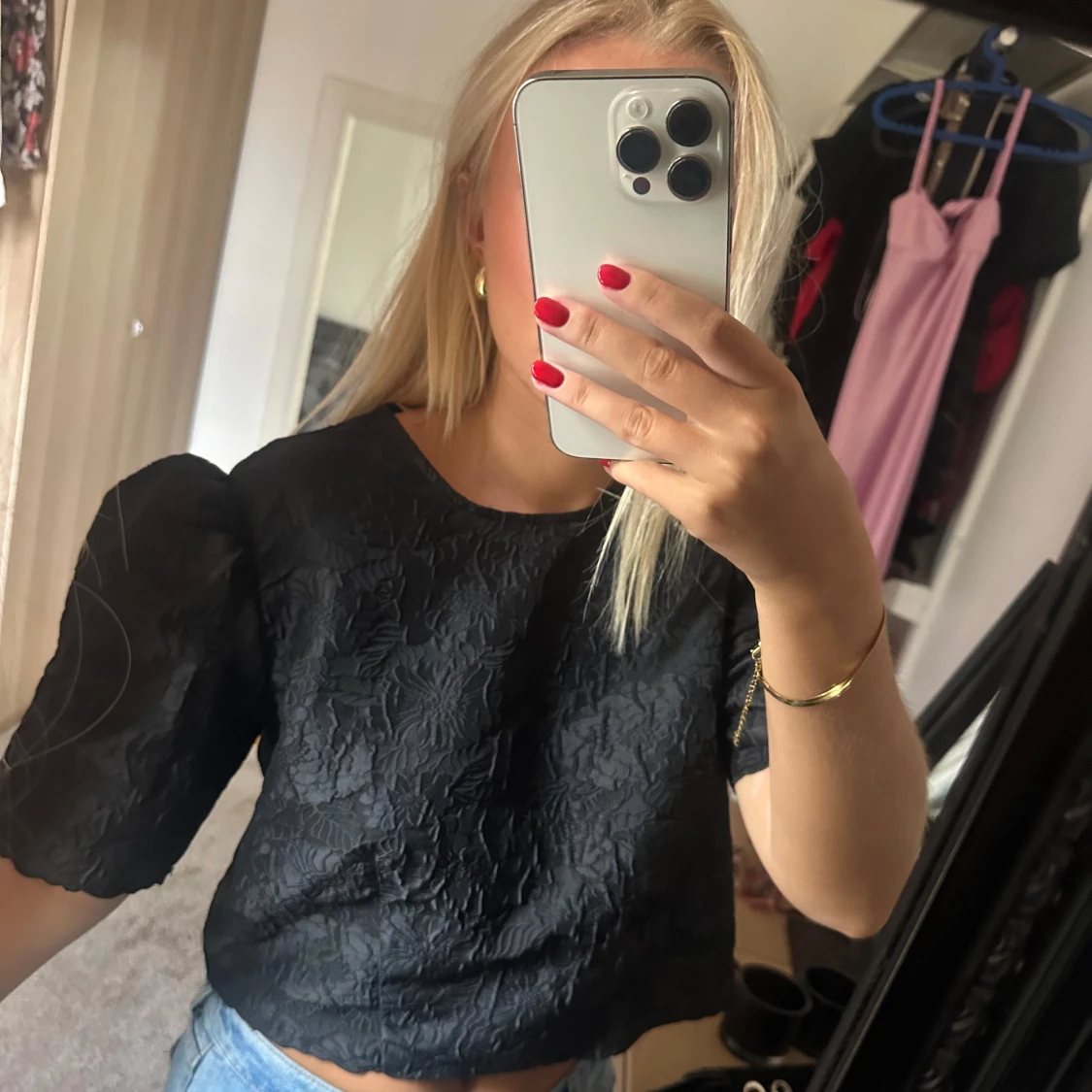 Puffärm tröja  - 90