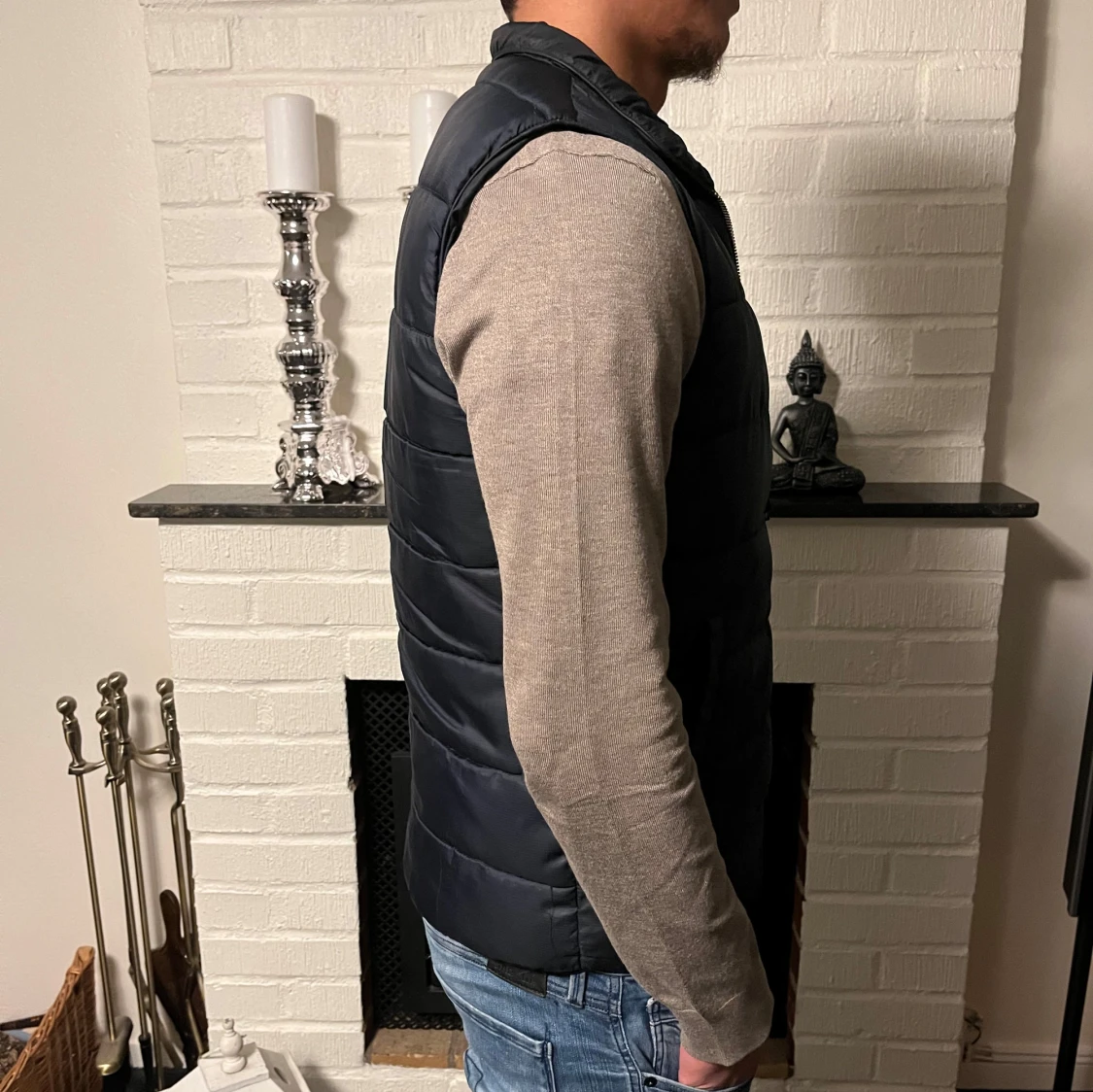 Mörkblå John Henric väst - 90