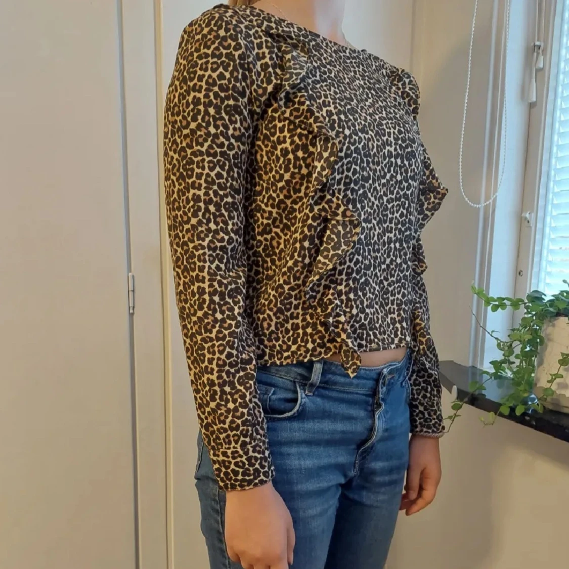 Snygg leopardmönstrad blus!! - 90