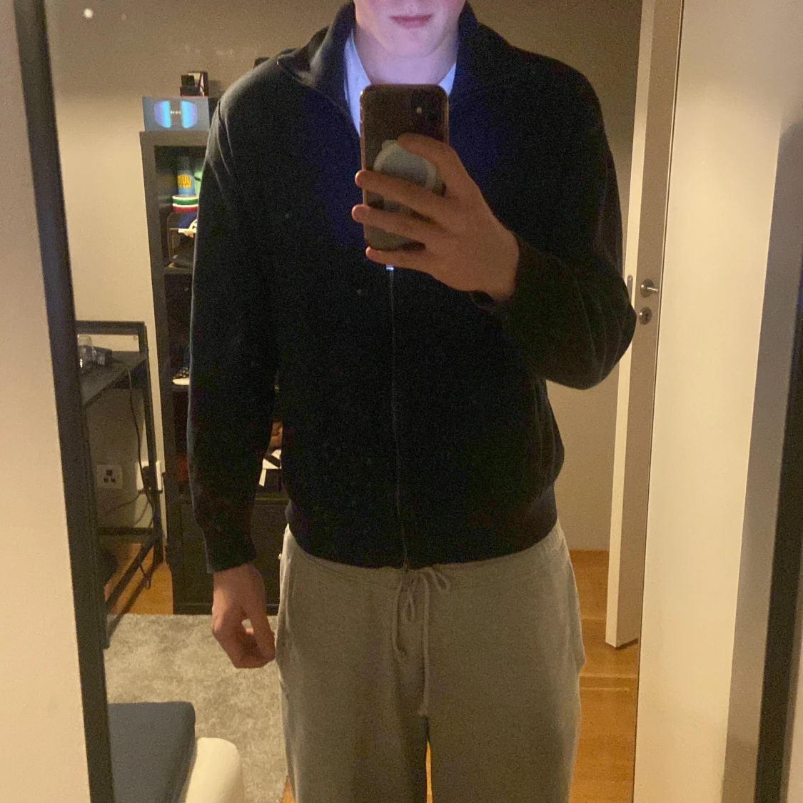  Mörkblå helzip från Massimo Dutti - 90